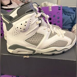Jordan White and Gray Athletic Shoes